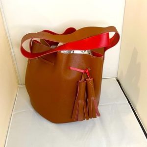 JustFab Large Bucket Bag